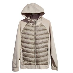 RON TOMSON Puffer hoodie jacket in‎ cream size 50